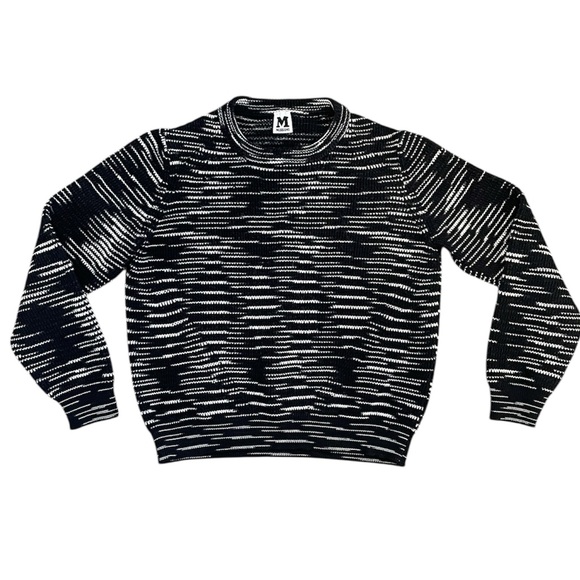 M Missoni Pullover Knit Sweater Black/White Stripe  Women’s 6 (42) EUC - Picture 14 of 16